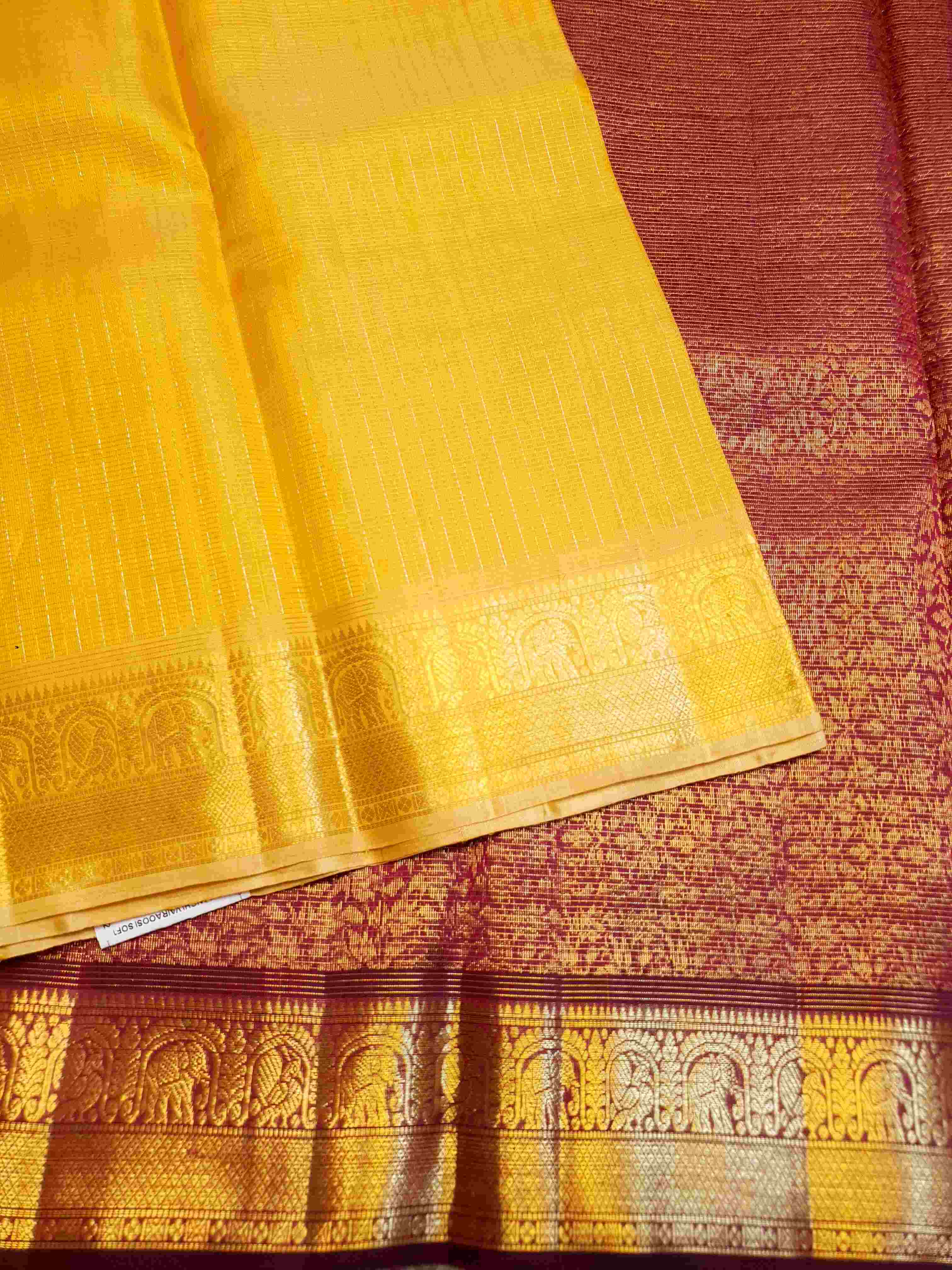 Gold Kanchipuram Handloom 1G Gold Pattu Silk Saree