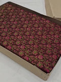 Wine Banarasi Semi Katan Silk Tanchoi Brocade Saree