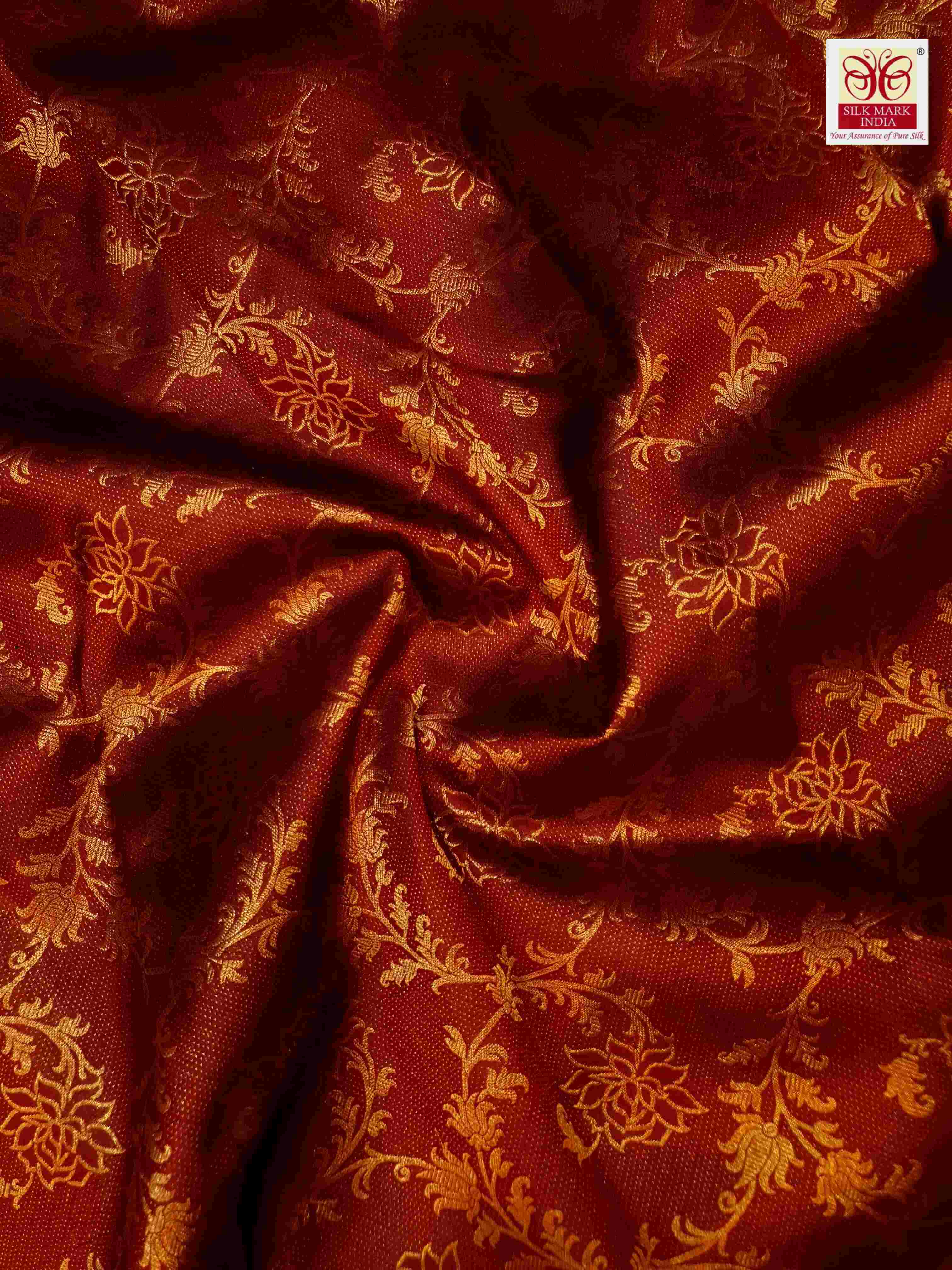 Maroon Kanchipuram Handloom 2G Gold Pattu Silk Saree