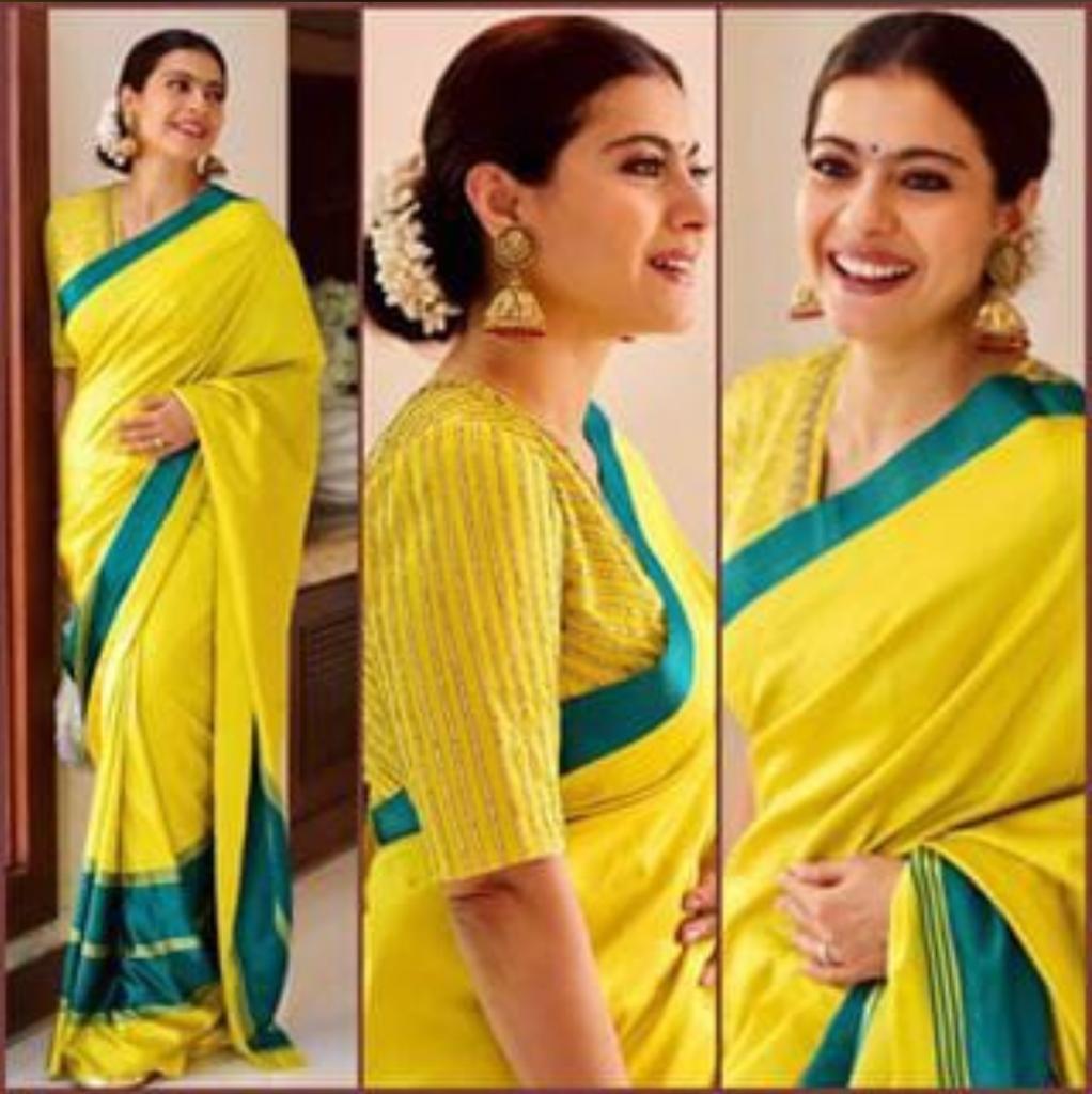 Yellow Chanderi Handloom Pattu Silk Mashru Borders Saree