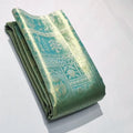 Turquoise Kanchipuram Handloom Tissue Brocade Silk Saree