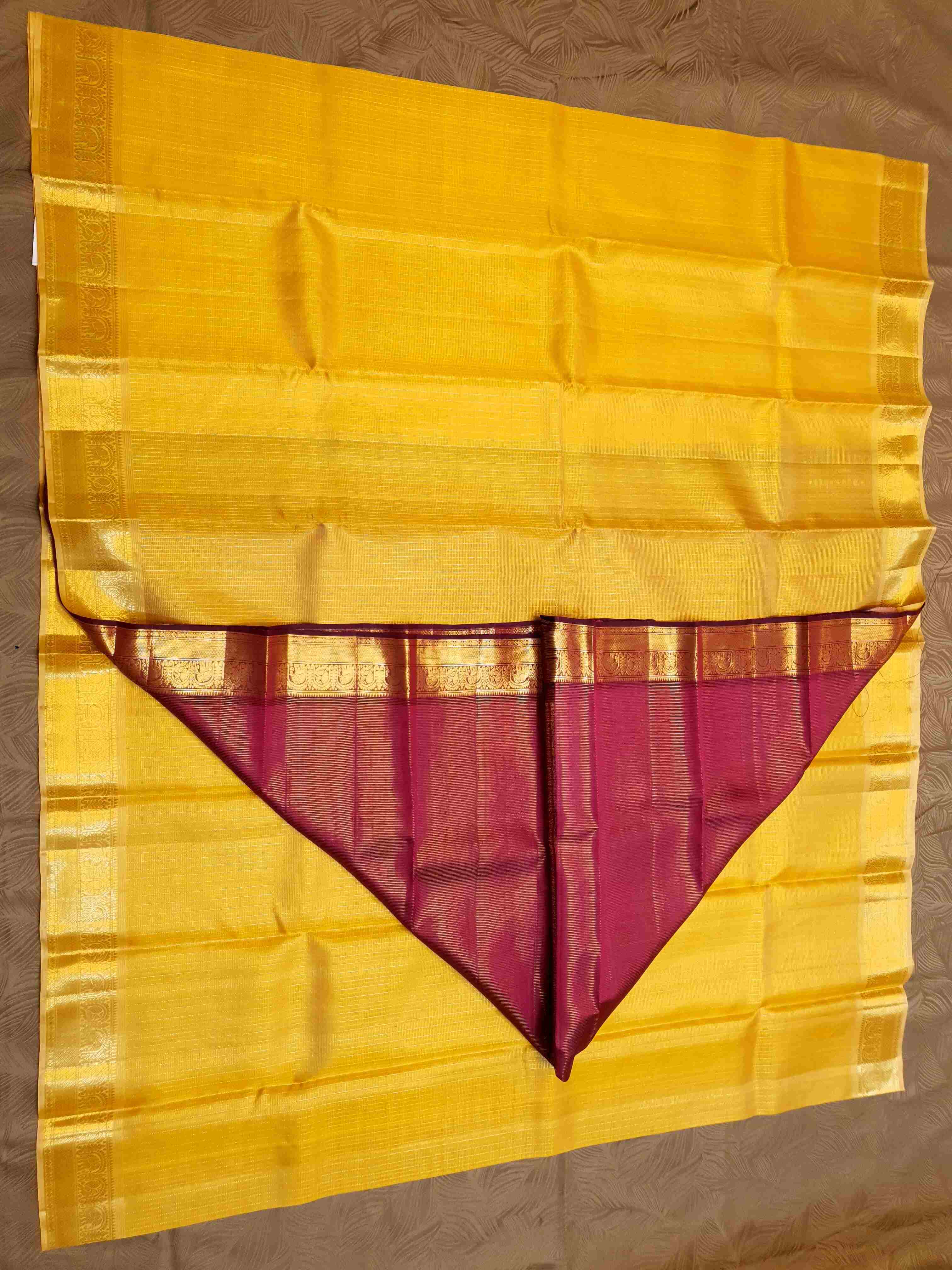 Gold Kanchipuram Handloom 1G Gold Pattu Silk Saree