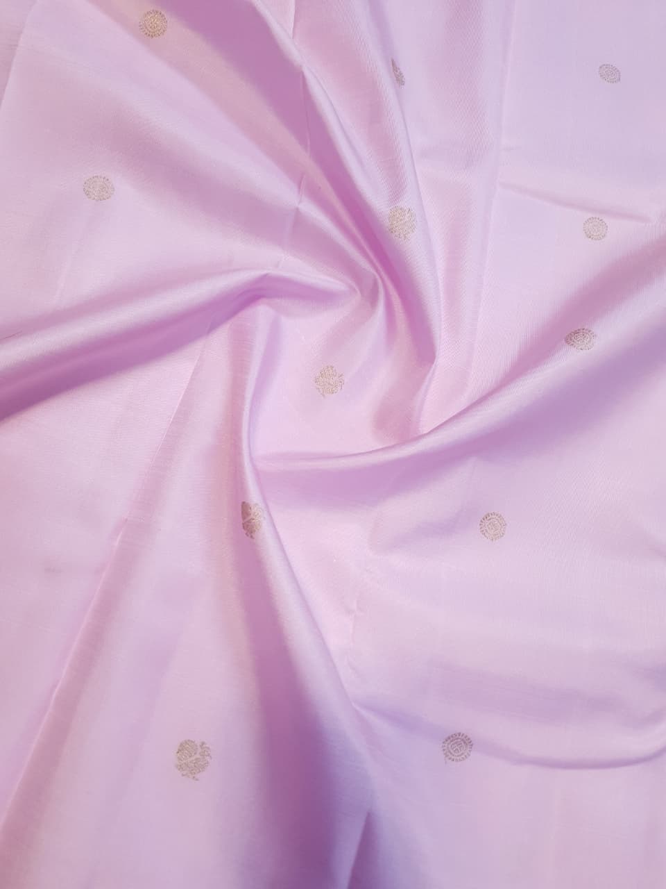 Baby Pink Kanchipuram Handloom 2G Gold Pattu Silk Saree
