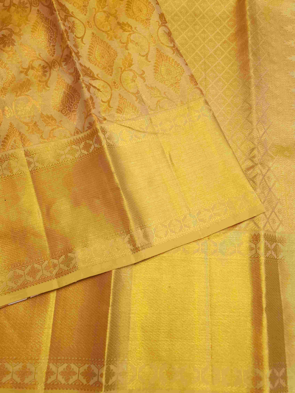 Gold Kanchipuram Handloom 2G Gold Brocade Pattu Silk Saree
