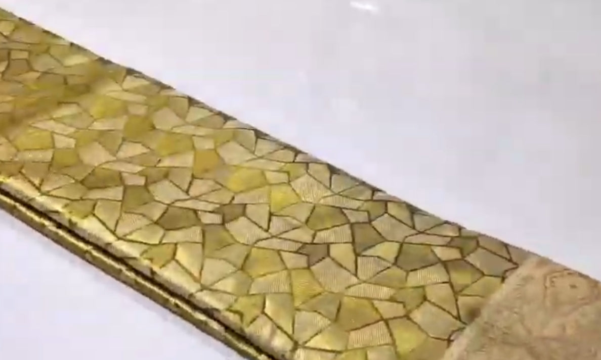 Olive Kanchipuram Handloom Tissue Brocade Silk Saree