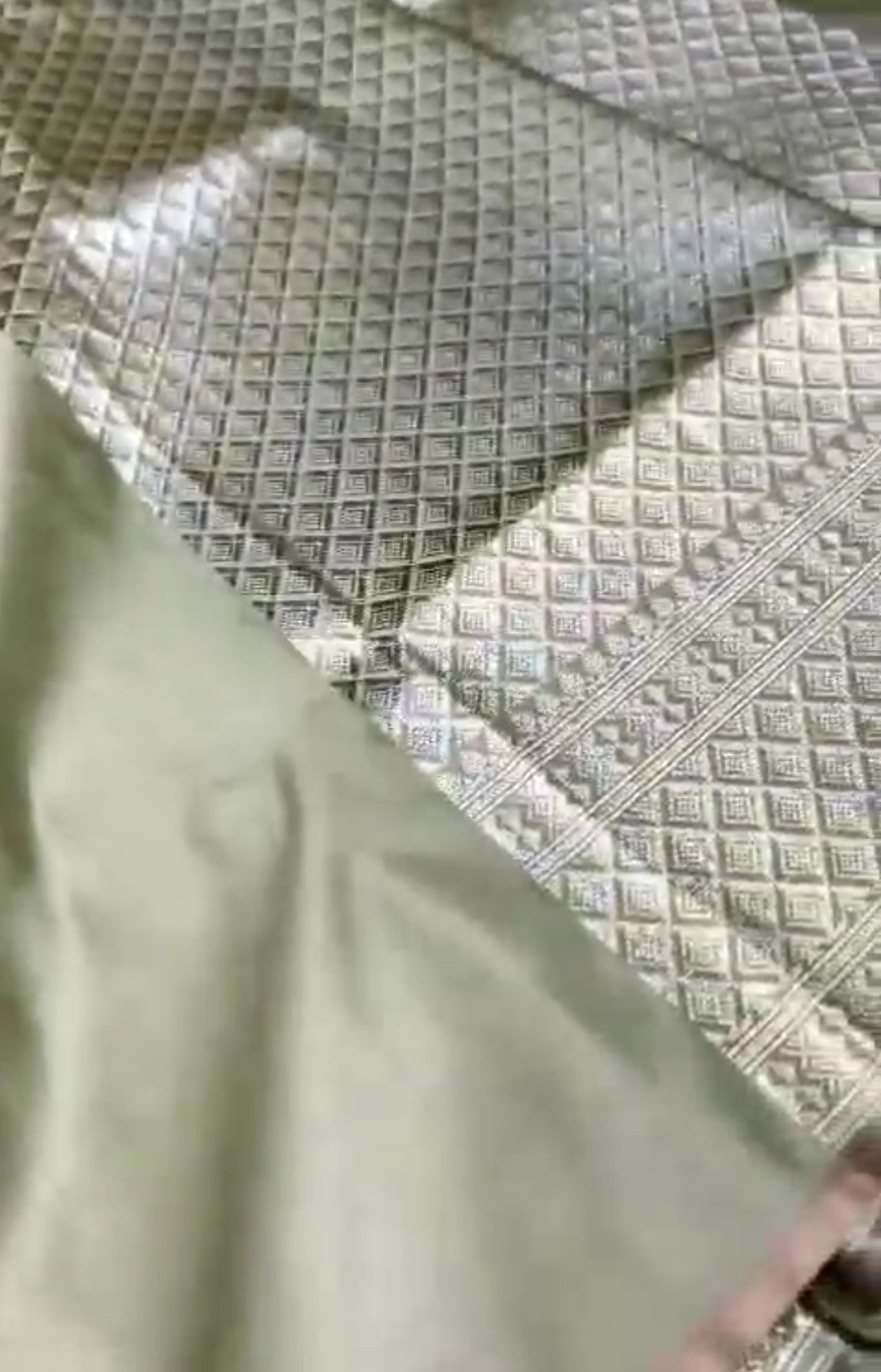 Pista Green Banarasi Satin Katan Silk Saree