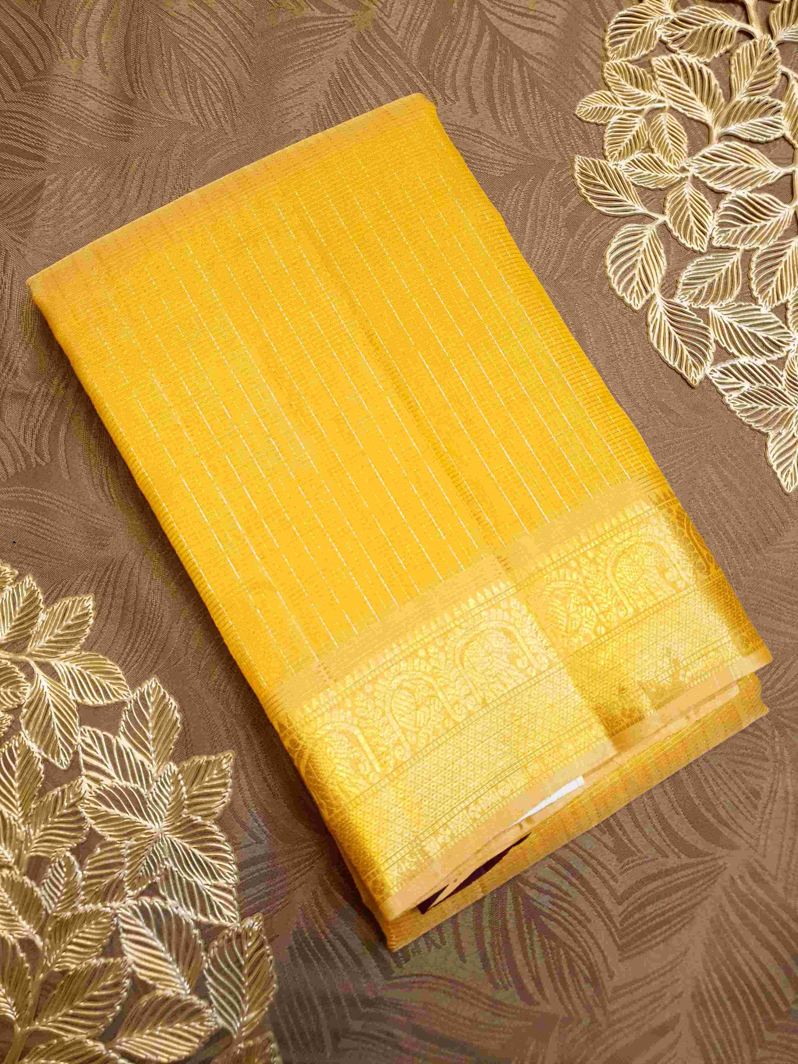 Gold Kanchipuram Handloom 1G Gold Pattu Silk Saree