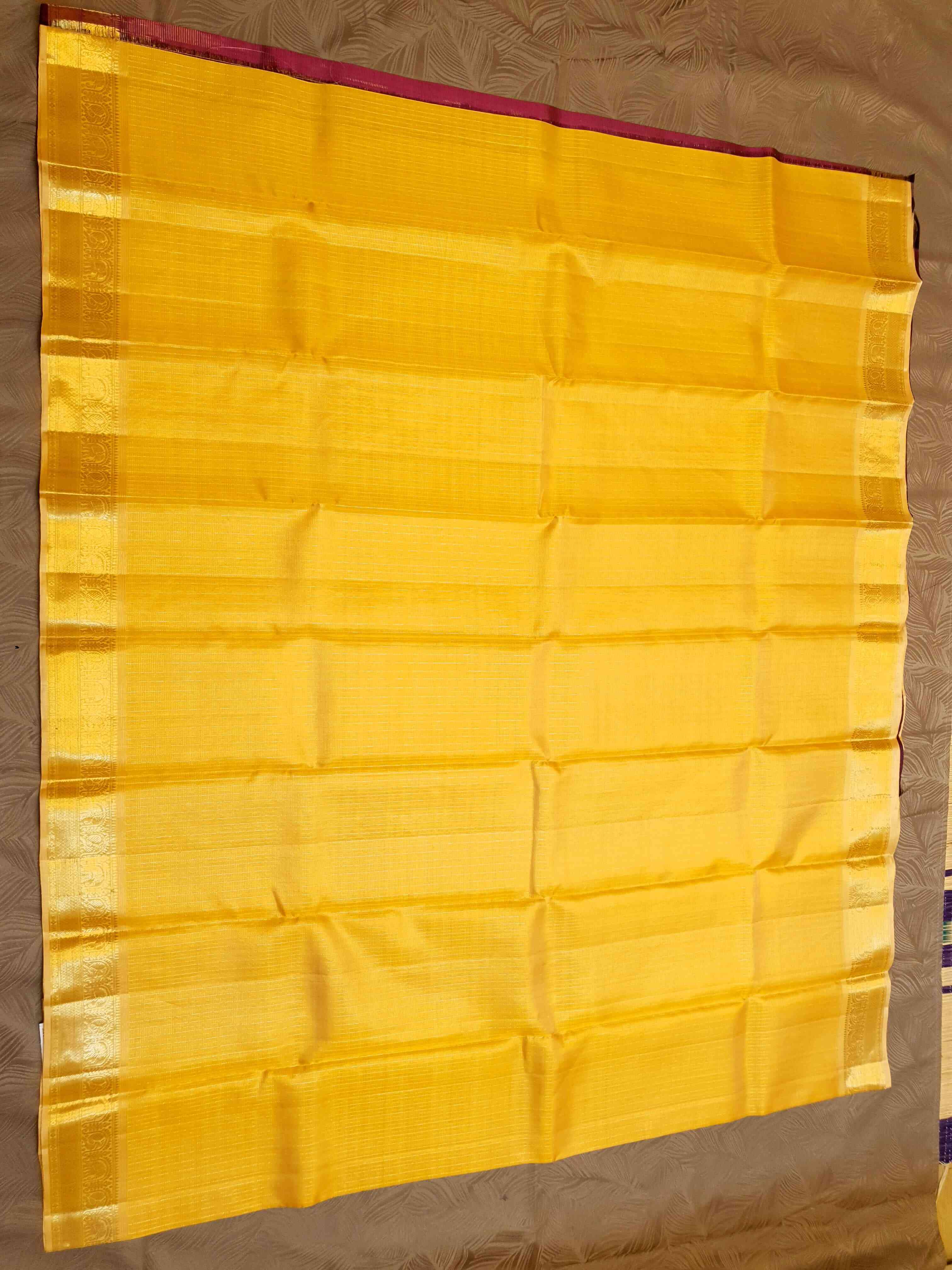 Gold Kanchipuram Handloom 1G Gold Pattu Silk Saree