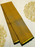 Mustard Kanchipuram Handloom 2G Gold Pattu Silk Saree