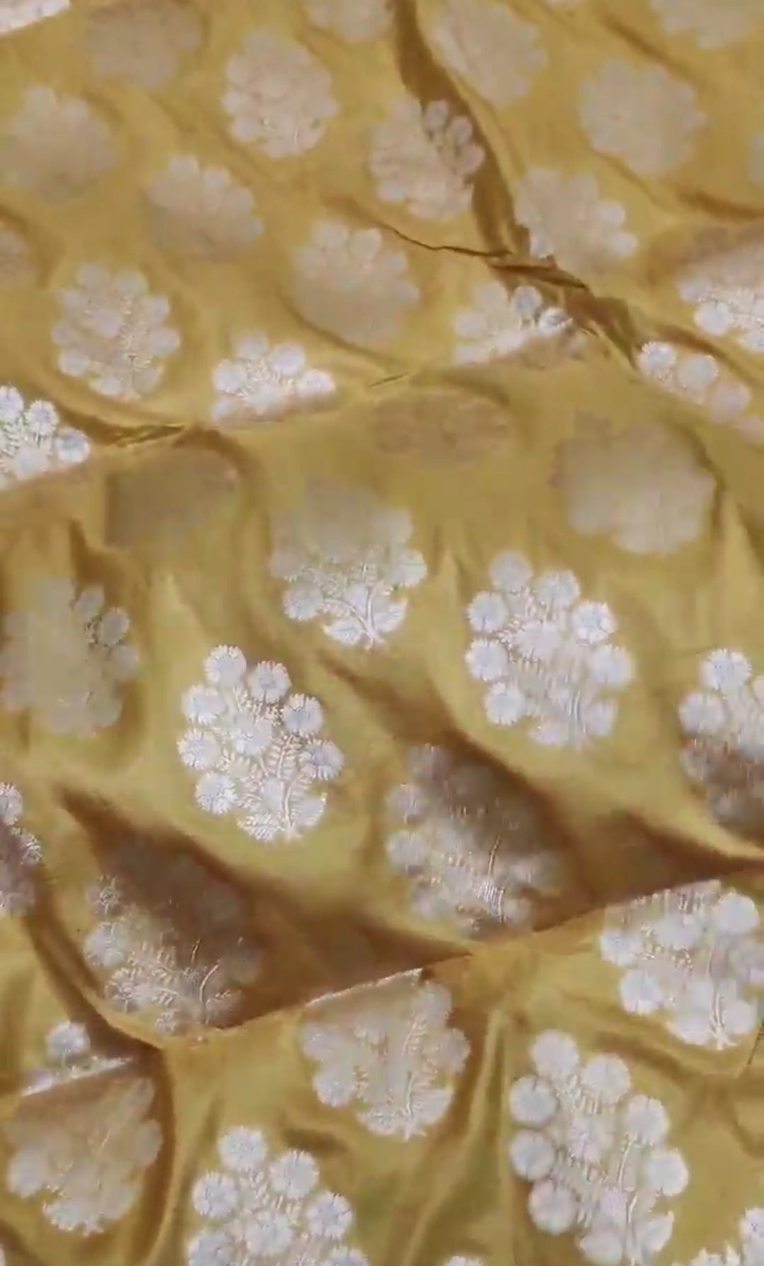 Gold Banarasi Handloom Katan Silk Saree