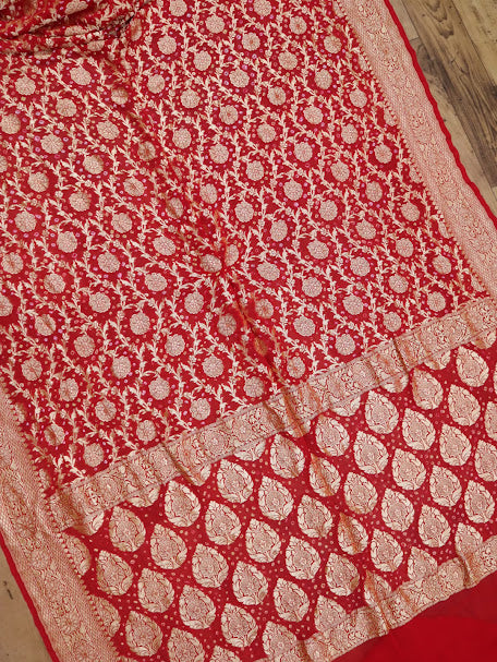 Banarasi Handloom Chiffon Georgette Silk Sarees
