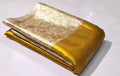 Gold Kanchipuram Handloom Tissue Brocade Silk Meenakari Saree