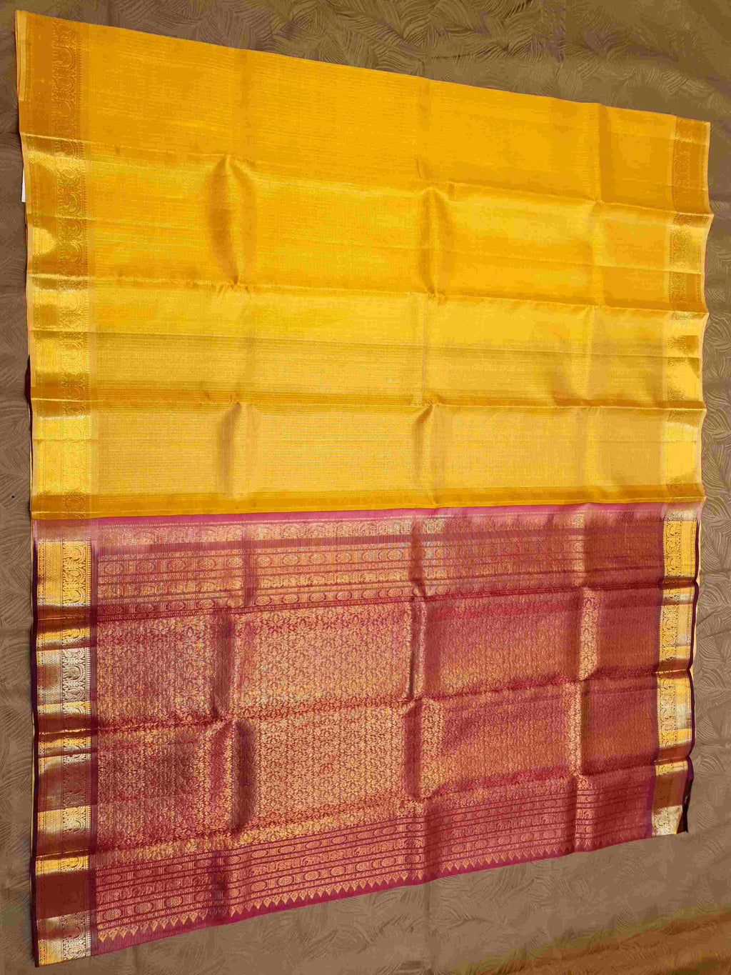 Gold Kanchipuram Handloom 1G Gold Pattu Silk Saree