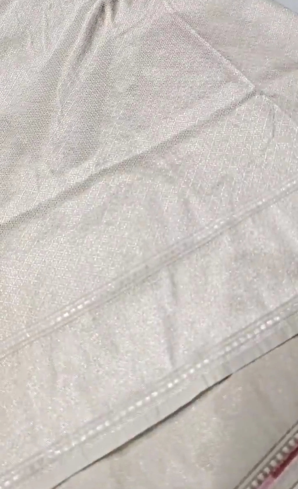 Cream Banarasi Soft Katan Silk Tilfi Meenakari Saree