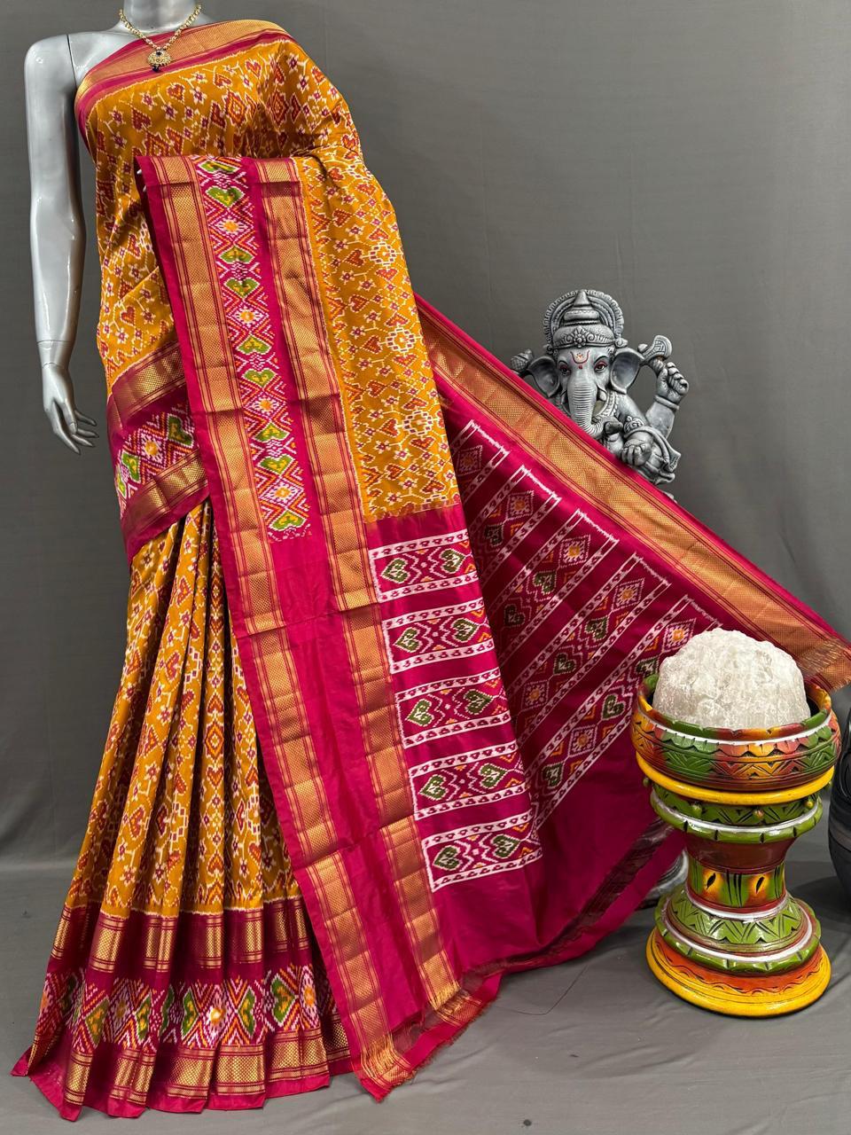 Pochampally Handloom Ikkat/Ikat Patola Silk Sarees