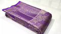 Lavender Kanchipuram Handloom Tissue Brocade Silk Saree