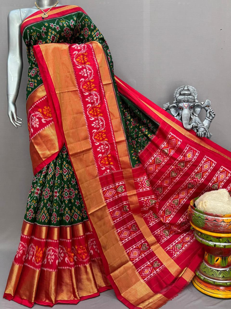 Pochampally Handloom Ikkat/Ikat Patola Silk Sarees