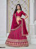 Stylish Cherry Pink Designer Lehenga Choli in Art Silk
