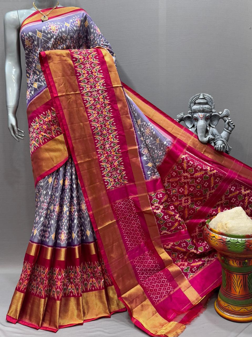 Pochampally Handloom Ikkat/Ikat Patola Silke Sarees