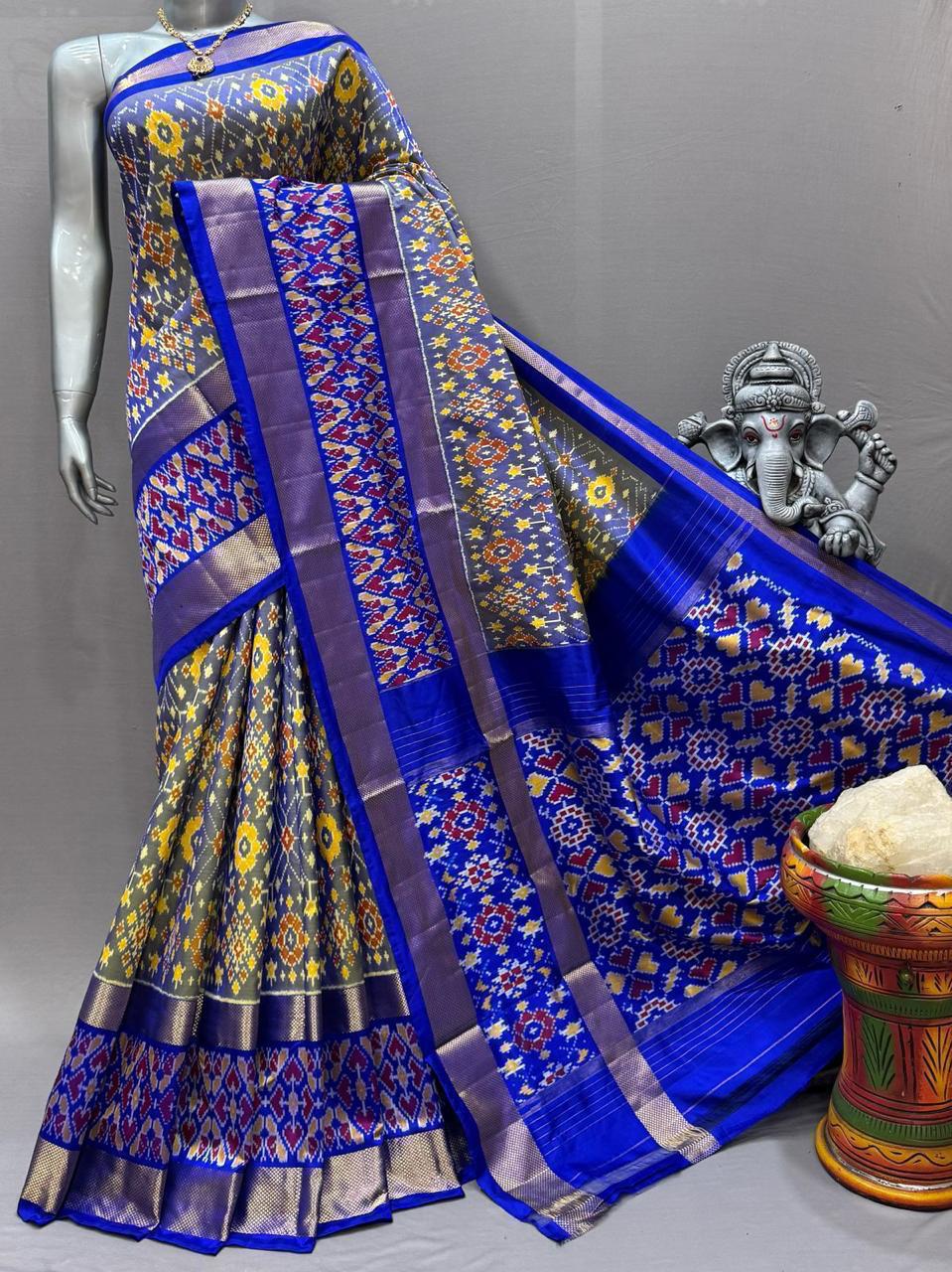 Pochampally Handloom Ikkat/Ikat Patola Silke Sarees