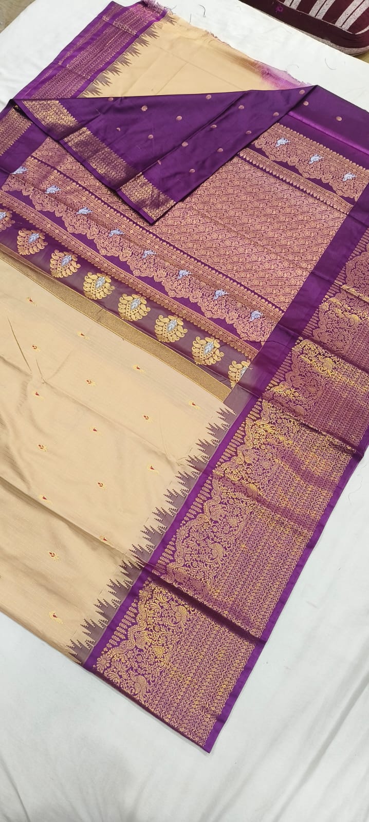 Gadwal Semi Pattu Silk Sarees in Different Color Combinations