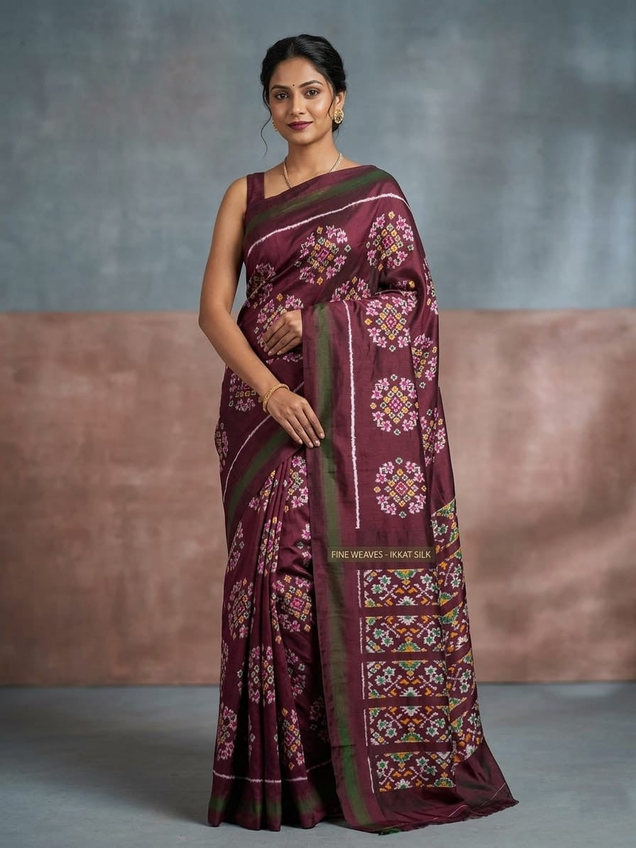 Pochampally Handloom Ikkat/Ikat Patola Silk Sarees