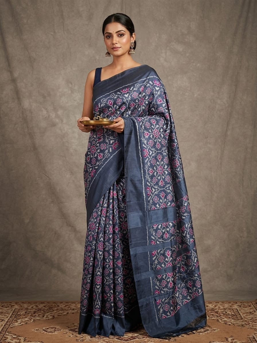Pochampally Handloom Ikkat/Ikat Patola Silk Sarees