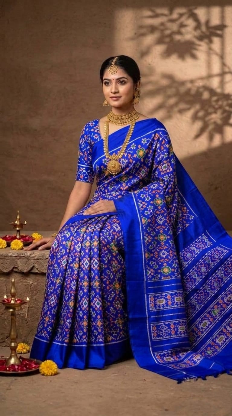 Pochampally Handloom Ikkat/Ikat Patola Silk Sarees