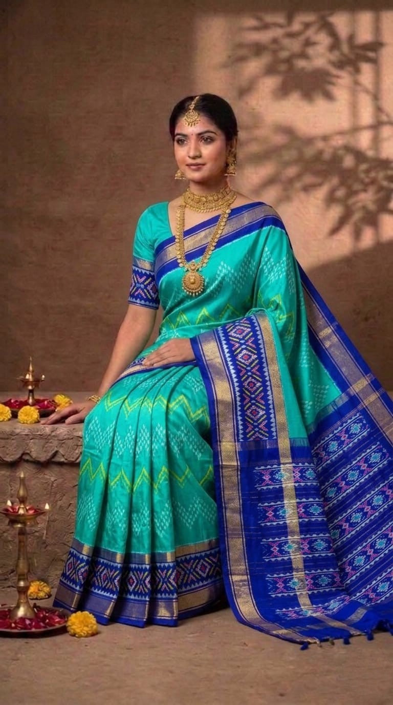 Pochampally Handloom Ikkat/Ikat Patola Silk Sarees
