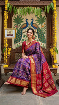 Silk Mark Certified Pochampally Handloom Ikkat/Ikat Patola Silk Sarees