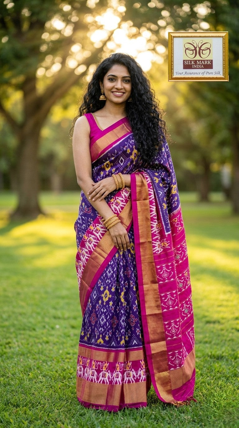 Pochampally Handloom Ikkat/Ikat Patola Silk Sarees