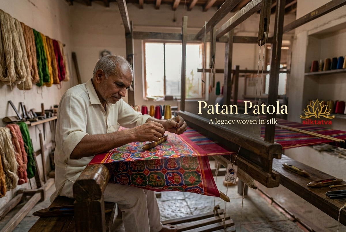 Recomposed Patan Patola banner