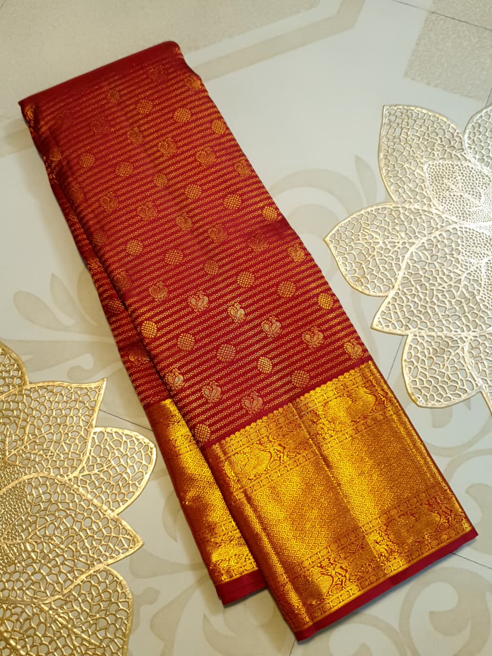 Red Kanchipuram Handloom 2G Pattu Silk Saree
