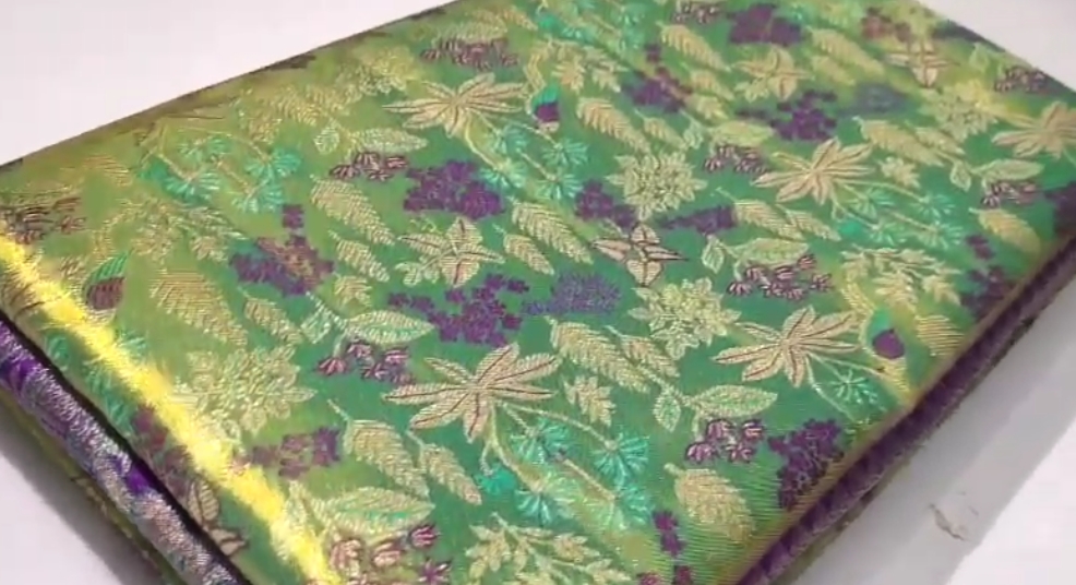 Green Kanchipuram Handloom Tissue Brocade 1G Gold Bridal Saree