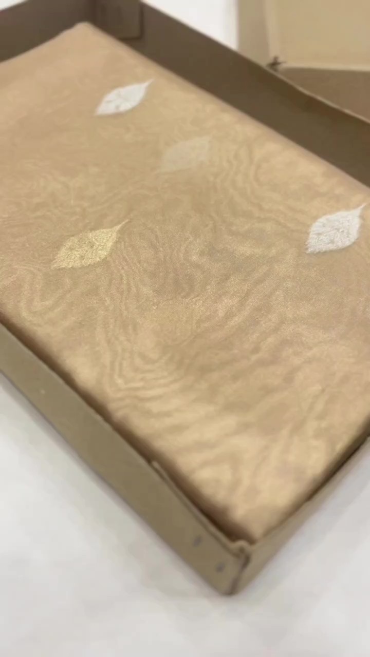 Gold Banarasi Handloom Sona Rupa Tissue Silk Saree