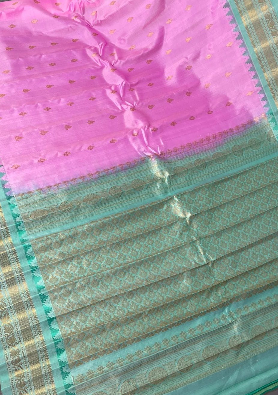 Gadwal Handloom Pure Pattu Silk Saree