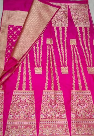 Banarasi Handloom Pure Katan Silk Lehenga Choli Dupatta Sets | Silk Mark Certified