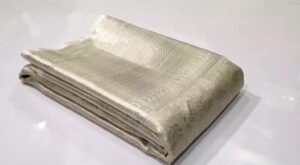 Pastel Ivory Kanchipuram/Kanjivaram Handloom Silver Zari Tissue Brocade Bridal Silk Saree