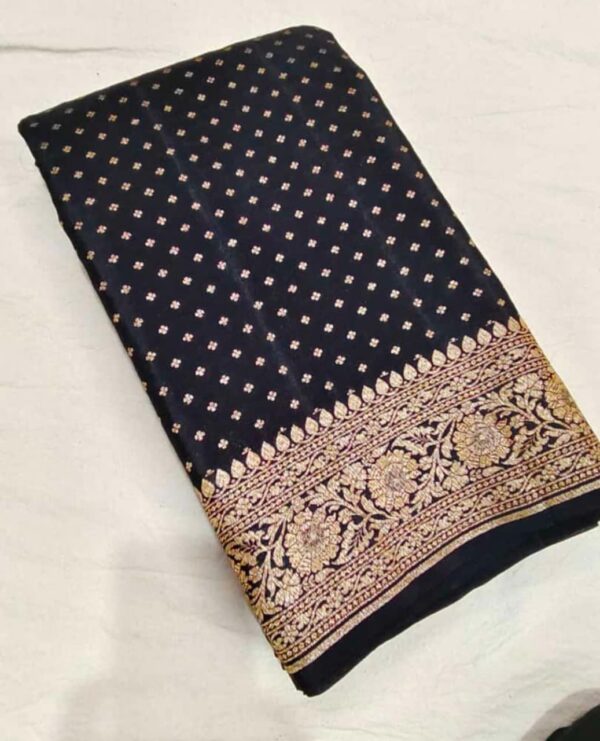 Banarasi Handloom Crepe Silk Antique Zari Sarees