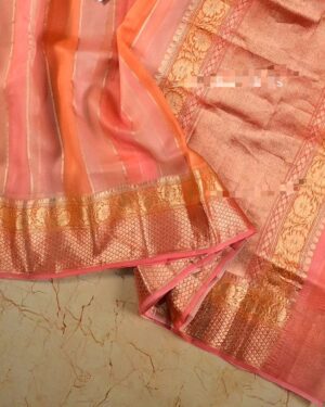 Banarasi Handloom Kora Organza Silk Sarees