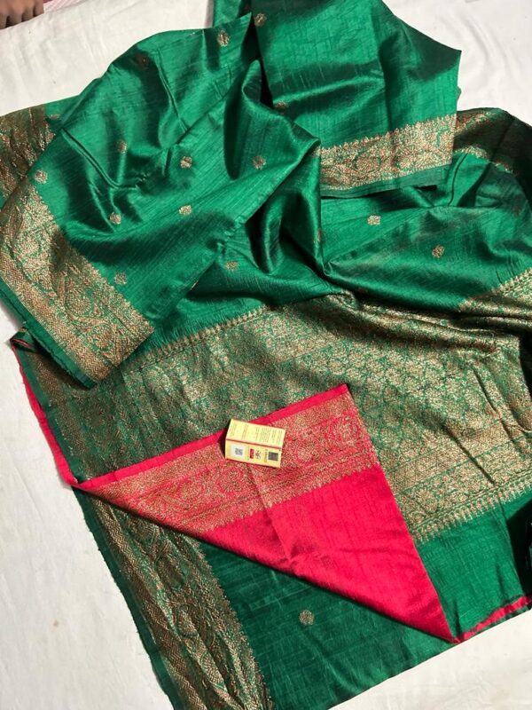 Banarasi Handloom Raw Silk Antique Zari Sarees