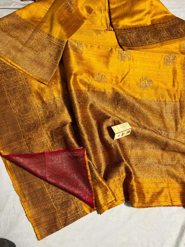 Banarasi Handloom Raw Silk Antique Zari Sarees