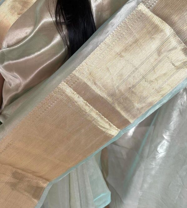 Banarasi Handloom Pure Tissue Silk Big Border Sarees