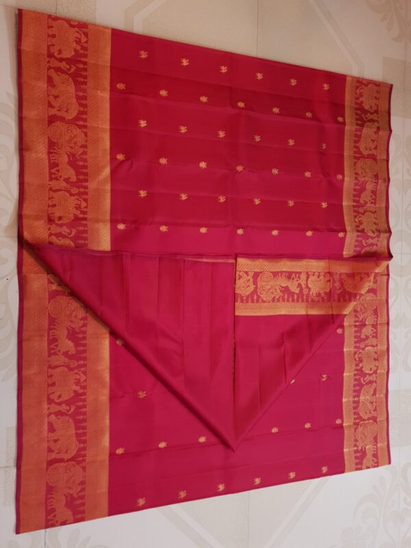 Red Kanjivaram Handloom Pure 2G Zari Silk Saree