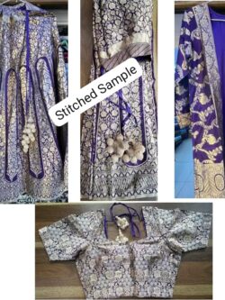 Banarasi Handloom Katan Silk Meenakari Lehenga Choli Sets