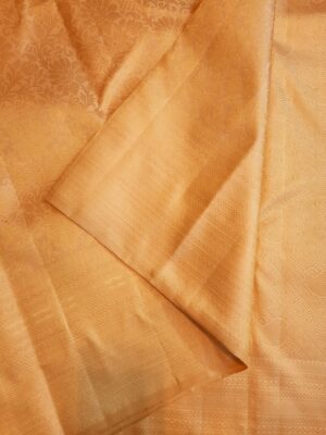 California Peach Kanchipuram Handloom 2 Gram Zari Brocade Silk Saree