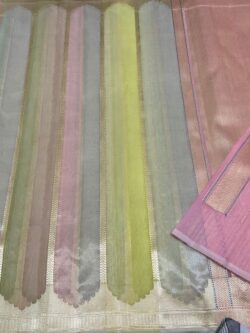 Banarasi Handloom Mehraab Tissue Silk Rankaat Saree
