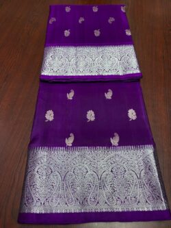 Purple Venkatagiri Handloom Pattu Silk Saree