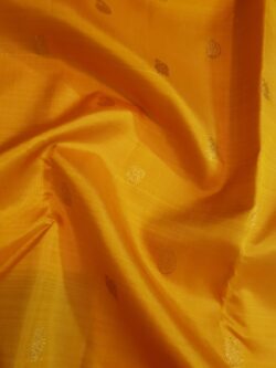 Yellow Kanjivaram Handloom 2 Gram Gold Korvai Silk Saree